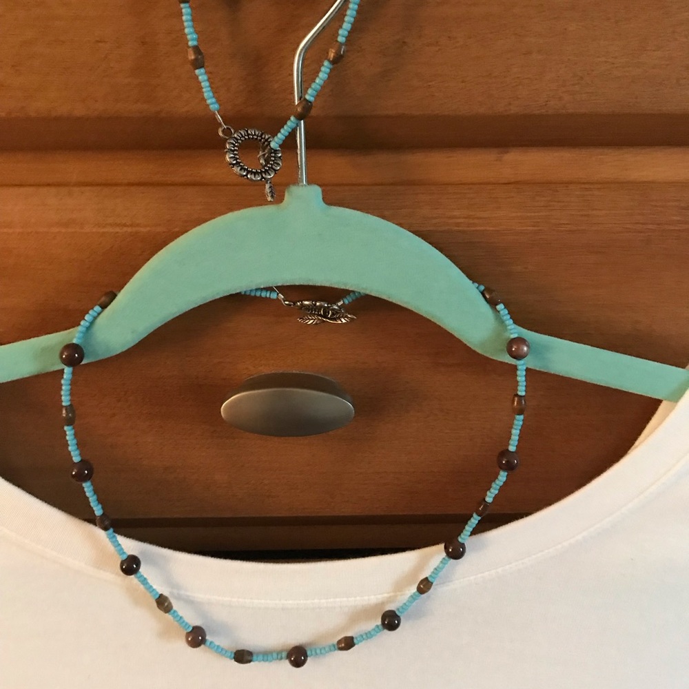 Beaded necklace and bracelet